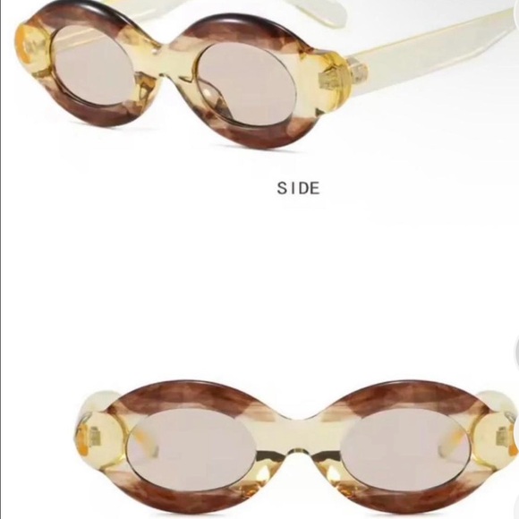 Accessories - Stylish Brown and Yellow Sunglasses